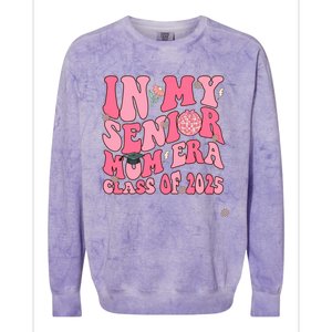 In My Senior Mom Era Class Of 2025 Masters Graduation Gift Colorblast Crewneck Sweatshirt