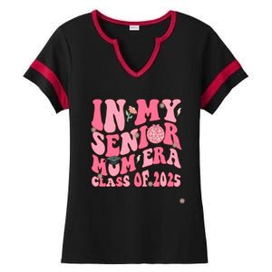 In My Senior Mom Era Class Of 2025 Masters Graduation Gift Ladies Halftime Notch Neck Tee