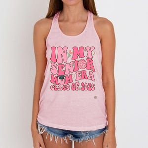 In My Senior Mom Era Class Of 2025 Masters Graduation Gift Women's Knotted Racerback Tank