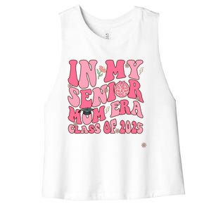 In My Senior Mom Era Class Of 2025 Masters Graduation Gift Women's Racerback Cropped Tank