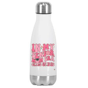 In My Senior Mom Era Class Of 2025 Masters Graduation Gift Stainless Steel Insulated Water Bottle