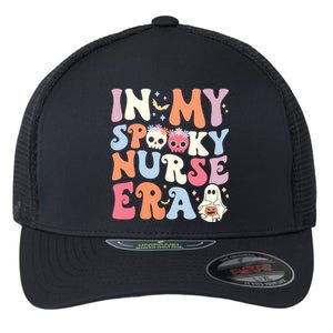 In My Spooky Nurse Era Halloween Groovy Witchy Spooky Nurse Flexfit Unipanel Trucker Cap