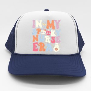 In My Spooky Nurse Era Halloween Groovy Witchy Spooky Nurse Trucker Hat