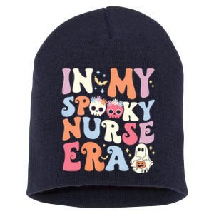 In My Spooky Nurse Era Halloween Groovy Witchy Spooky Nurse Short Acrylic Beanie