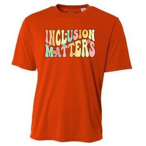 Inclusion Matters Special Education Autism Awareness Teacher Cooling Performance Crew T-Shirt