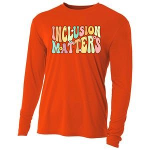 Inclusion Matters Special Education Autism Awareness Teacher Cooling Performance Long Sleeve Crew