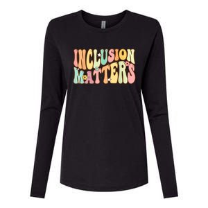 Inclusion Matters Special Education Autism Awareness Teacher Womens Cotton Relaxed Long Sleeve T-Shirt