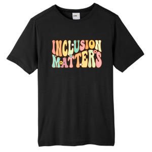 Inclusion Matters Special Education Autism Awareness Teacher Tall Fusion ChromaSoft Performance T-Shirt