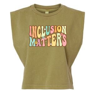 Inclusion Matters Special Education Autism Awareness Teacher Garment-Dyed Women's Muscle Tee