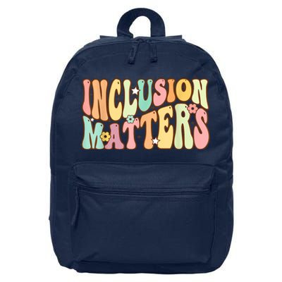 Inclusion Matters Special Education Autism Awareness Teacher 16 in Basic Backpack