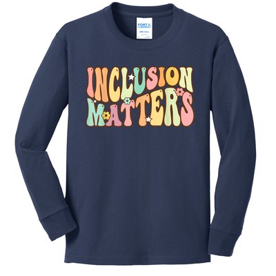 Inclusion Matters Special Education Autism Awareness Teacher Kids Long Sleeve Shirt