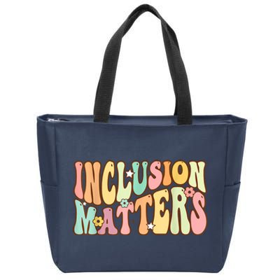 Inclusion Matters Special Education Autism Awareness Teacher Zip Tote Bag