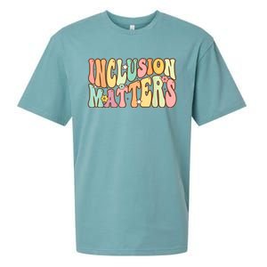 Inclusion Matters Special Education Autism Awareness Teacher Sueded Cloud Jersey T-Shirt