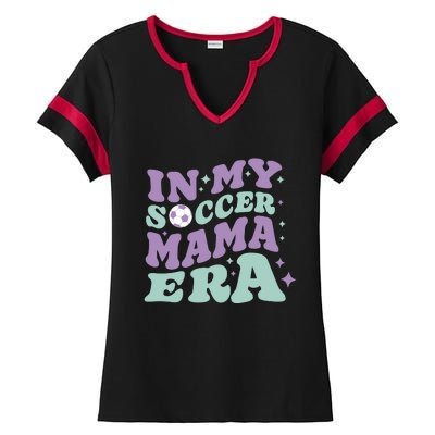 In My Soccer Mama Era Ladies Halftime Notch Neck Tee