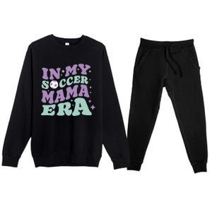 In My Soccer Mama Era Premium Crewneck Sweatsuit Set