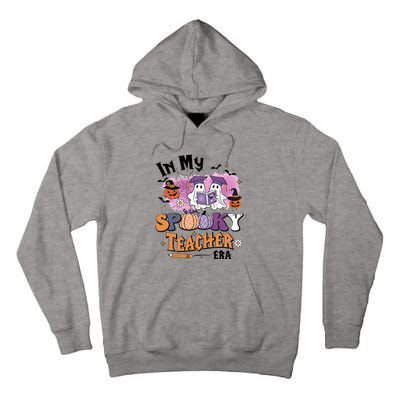 In My Spooky Teacher Era Retro Ghost Halloween Teachers Day Tall Hoodie