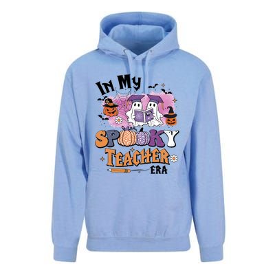 In My Spooky Teacher Era Retro Ghost Halloween Teachers Day Unisex Surf Hoodie