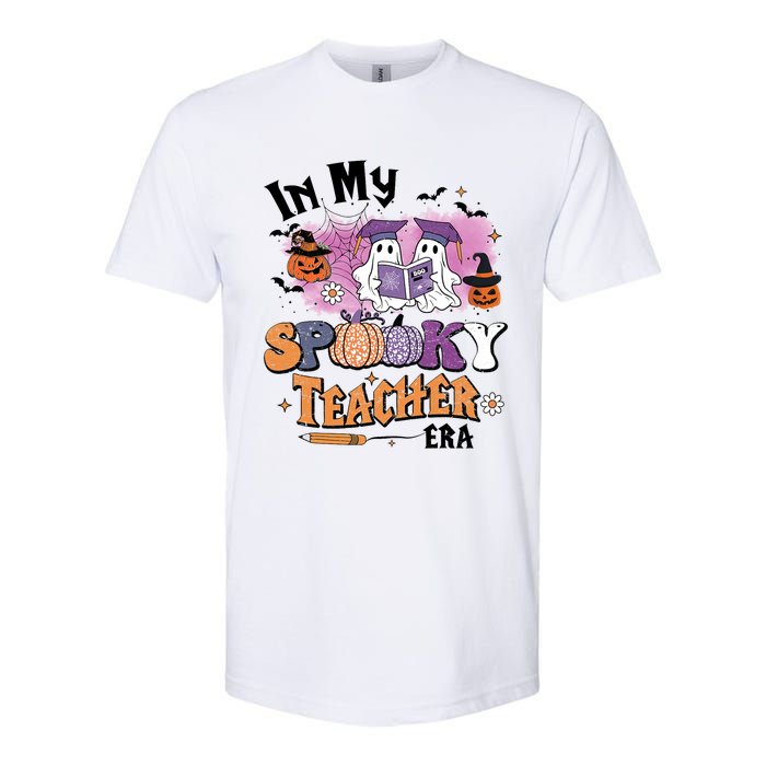 In My Spooky Teacher Era Retro Ghost Halloween Teachers Day Softstyle CVC T-Shirt