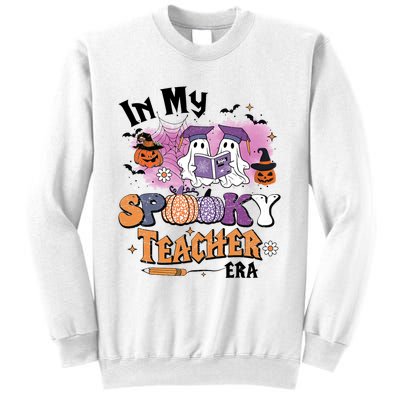 In My Spooky Teacher Era Retro Ghost Halloween Teachers Day Sweatshirt