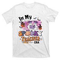 In My Spooky Teacher Era Retro Ghost Halloween Teachers Day T-Shirt