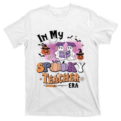 In My Spooky Teacher Era Retro Ghost Halloween Teachers Day T-Shirt