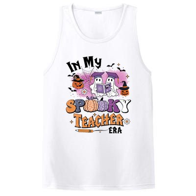 In My Spooky Teacher Era Retro Ghost Halloween Teachers Day PosiCharge Competitor Tank