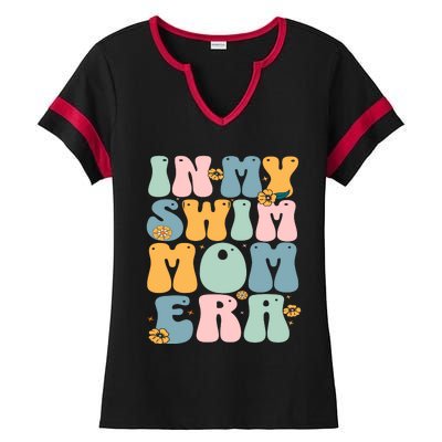 In My Swim Mom Era / Swim Swimmer Pool Swimmers And Swimming Ladies Halftime Notch Neck Tee