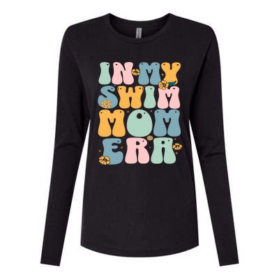 In My Swim Mom Era / Swim Swimmer Pool Swimmers And Swimming Womens Cotton Relaxed Long Sleeve T-Shirt