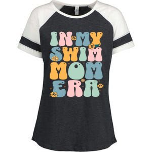 In My Swim Mom Era / Swim Swimmer Pool Swimmers And Swimming Enza Ladies Jersey Colorblock Tee