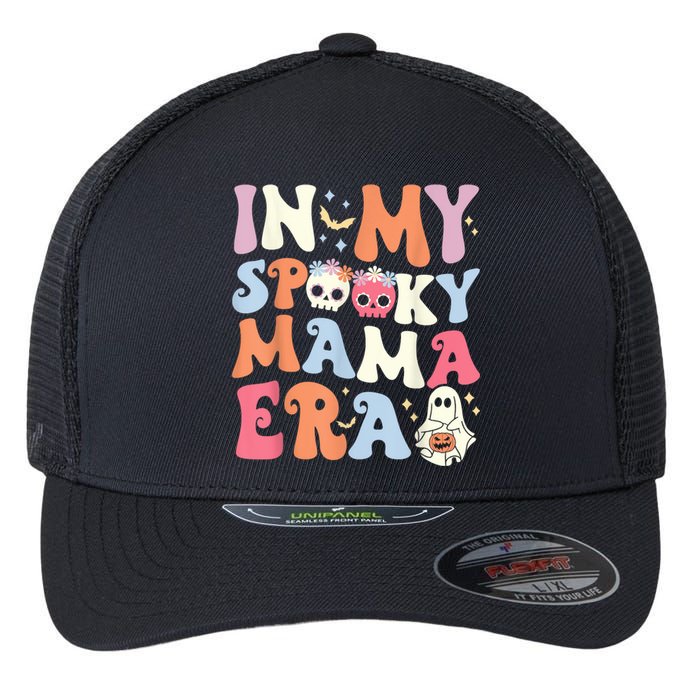 In My Spooky Mama Era Halloween Spooky Mom Flexfit Unipanel Trucker Cap