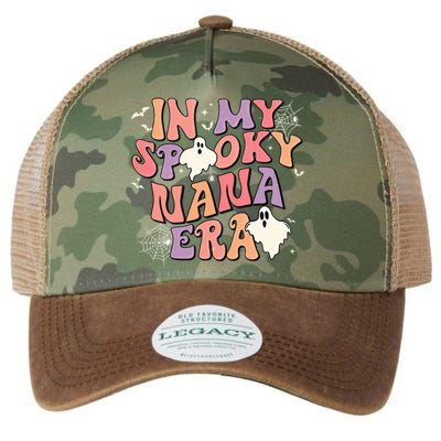 In My Spooky Nana Era Halloween Ghost Retro Groovy Grandma Cool Gift Legacy Tie Dye Trucker Hat