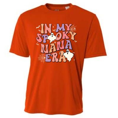 In My Spooky Nana Era Halloween Ghost Retro Groovy Grandma Cool Gift Cooling Performance Crew T-Shirt