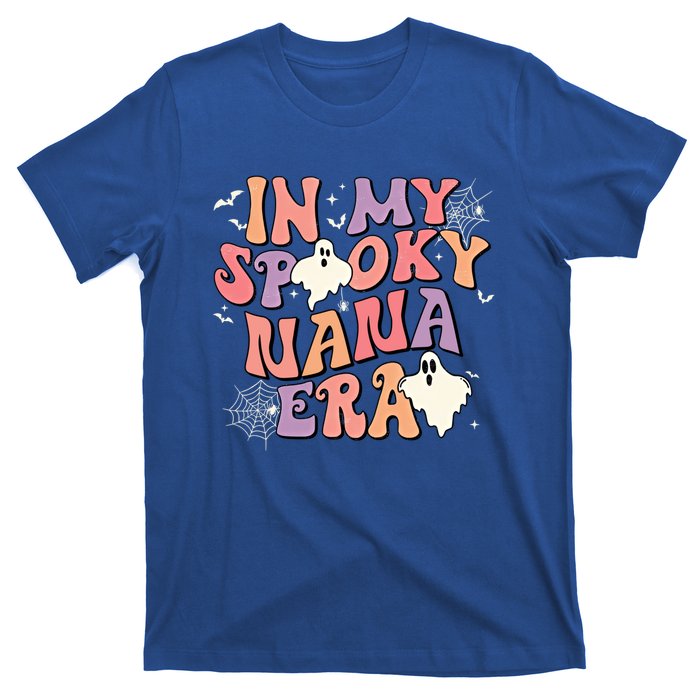 In My Spooky Nana Era Halloween Ghost Retro Groovy Grandma Cool Gift T-Shirt