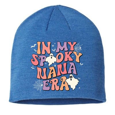 In My Spooky Nana Era Halloween Ghost Retro Groovy Grandma Cool Gift Sustainable Beanie