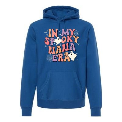 In My Spooky Nana Era Halloween Ghost Retro Groovy Grandma Cool Gift Premium Hoodie