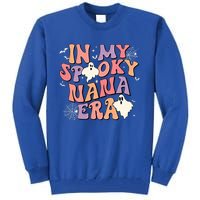 In My Spooky Nana Era Halloween Ghost Retro Groovy Grandma Cool Gift Tall Sweatshirt