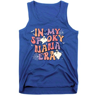 In My Spooky Nana Era Halloween Ghost Retro Groovy Grandma Cool Gift Tank Top