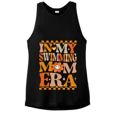 In My Swimming Mom Era Retro Groovy Hippie Swimming Cool Gift Ladies PosiCharge Tri-Blend Wicking Tank