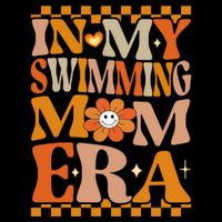 In My Swimming Mom Era Retro Groovy Hippie Swimming Cool Gift Doggie Tank