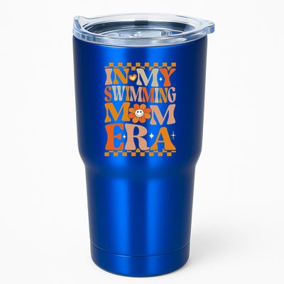 In My Swimming Mom Era Retro Groovy Hippie Swimming Cool Gift Tumbler