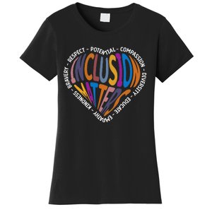 Inclusion Matters Special Education Teacher Autism Heart Women's T-Shirt