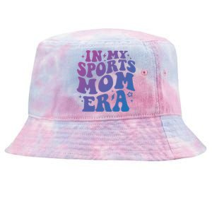 In My Sports Mom Era Groovy Sports Mama Football Basketball Meaningful Gift Tie-Dyed Bucket Hat