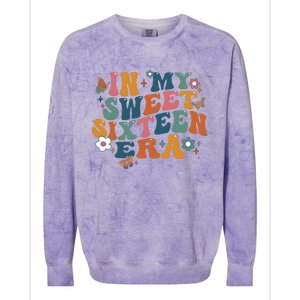 In My Sweet 16th Era Happy Birthday 16 Years Old Sixteen Years Old Colorblast Crewneck Sweatshirt