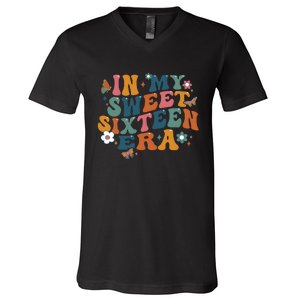 In My Sweet 16th Era Happy Birthday 16 Years Old Sixteen Years Old V-Neck T-Shirt