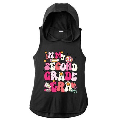 In My Second Grade Era Girl Back To School 2nd Grade Teacher Ladies PosiCharge Tri-Blend Wicking Draft Hoodie Tank