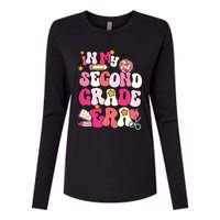 In My Second Grade Era Girl Back To School 2nd Grade Teacher Womens Cotton Relaxed Long Sleeve T-Shirt