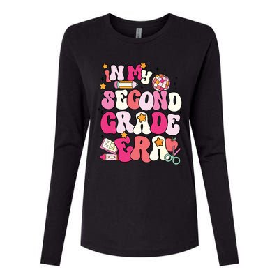 In My Second Grade Era Girl Back To School 2nd Grade Teacher Womens Cotton Relaxed Long Sleeve T-Shirt