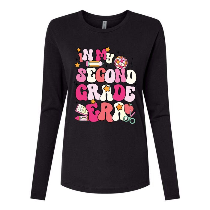 In My Second Grade Era Girl Back To School 2nd Grade Teacher Womens Cotton Relaxed Long Sleeve T-Shirt