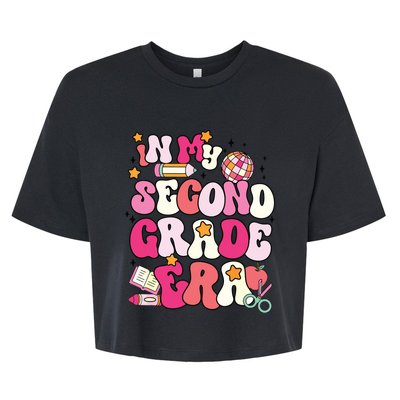 In My Second Grade Era Girl Back To School 2nd Grade Teacher Bella+Canvas Jersey Crop Tee