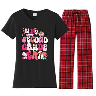 In My Second Grade Era Girl Back To School 2nd Grade Teacher Women's Flannel Pajama Set